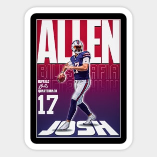 Josh Allen 17 Sticker